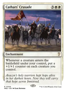 Cathars' Crusade (White Border) R Mystery Booster 2 6 NM - Image 1