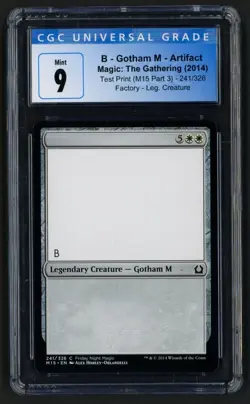 ***CGC 9 Gotham M Artifact M15 Test Print*** MTG Magic 2015 Magic Kid Icarus - Image 1