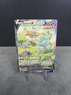 Golurk V 182/203 Swsh07: Evolving Skies Alternate Art Full Art Pokemon TCG NM - Image 1