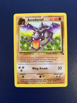 Aerodactyl 16/62 Fossil Unlimited Regular Pokemon TCG - NM - Image 1