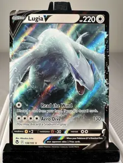 Pokemon TCG Lugia V 138/195 Swsh12: Sword & Shield - Silver Tempest Holo NM - Image 1