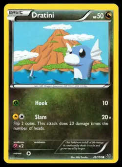 2015 XY - Roaring Skies Dratini #49 Non Holo Pokemon Card - Image 1