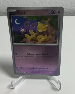 Pokemon Abra 054/132 Reverse Holo Common ME01 Mega Evolution NM - Image 1