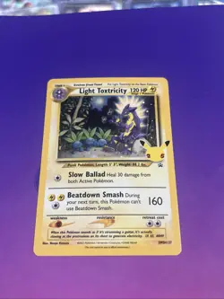 Light Toxtricity SWSH137 Holo Promo Pokemon TCG Celebrations Black Star - Image 1