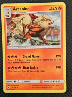 ARCANINE 22/214 HOLO UNBROKEN BONDS POKEMON MP 2019 - Image 1