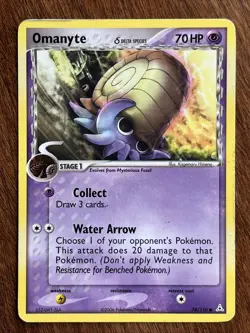 Omanyte (Delta Species) 74/110 Holon Phantoms Regular 2006 Pokemon - Image 1