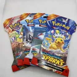 Pokemon Surging Sparks Sleeved Booster Packs Lot of x4 Factory Sealed - Image 1