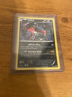 Pokemon Yveltal XY06 Holo Promo XY 130 HP Oblivion Wing Darkness Blade - Image 1