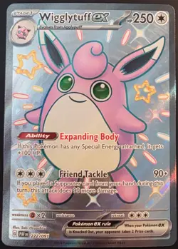 Wigglytuff ex #222 - Pokemon Paldean Fates - Image 1
