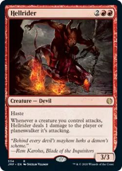 MTG Hellrider, Jumpstart, Moderately Played, English - Image 1