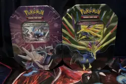 Pokemon TCG Azure Legends Tin Factory Sealed 4 Packs & Promo - Image 1