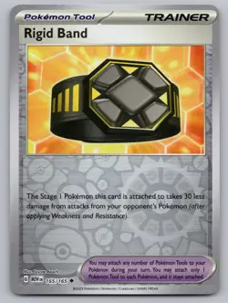 Rigid Band 165/165 Uncommon 151 Pokemon Reverse Holo NM/M - Image 1