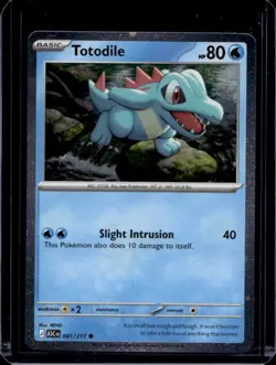 2026 Pokemon Ascended Heroes Totodile Cosmos Holo Common #041/217 - Image 1
