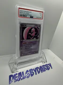 2006 POKEMON EX HOLON PHANTOMS #100 MEW EX-HOLO PSA 5 - Image 3