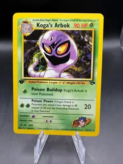 TCG POKEMON KOGA'S ARBOK 1ST EDITION 25/132 GYM CHALLENGE - Image 1