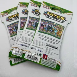 Pokemon XY-Fates Collide Sleeved Booster Packs Factory Sealed 4 Packs Art Set - Image 2