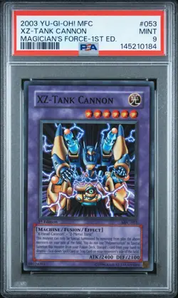 MFC-053 MAGICIAN'S FORCE XZ-TANK CANNON PSA 9 1ST EDITION - 2003 YU-GI-OH! - Image 1