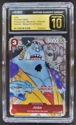 2022 ONE PIECE JINBE PROMO 25TH ANNIVERSARY ST01-005 CGC 10 PRISTINE E PT - Image 1