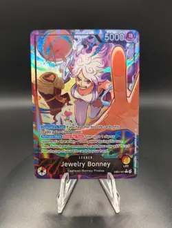One Piece TCG OP15 -EB04 Jewelry Bonney Leader Alt Art EB04-001 NM - Image 1