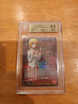 BGS 9.5 2017 Weiss Schwarz Attack on Titan Vol2 Goddess Smile Christa SP - Image 1