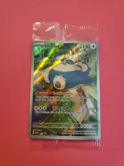 Snorlax SVP EN 051 Black Star Promo Scarlet & Violet Pokemon 151 Card - SEALED - Image 1
