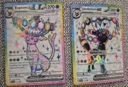 Pokemon Umbreon & Espeon Ex - 176 & 175 SV: Scarlet & Violet Promo Cards - Image 1