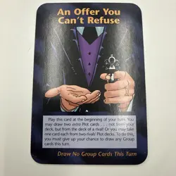 An Offer You Can't Refuse INWO Illuminati New World Order Card Game Rare Card - Image 1