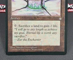 MTG Zuran Orb- DAMAGED -Ice Age Magic the Gathering Card #350 - Image 4