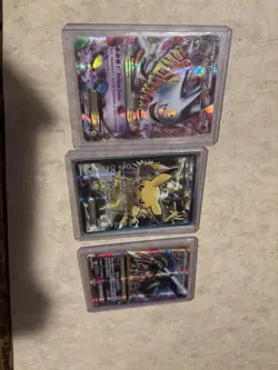 Nintendo Pokemon TCG XY EX Holo Cards - M Gengar EX, M Blastoise EX, Pikachu EX - Image 1
