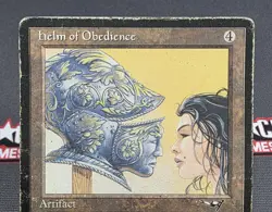 MTG Helm of Obedience- DAMAGED -Alliances Magic the Gathering Card #121 - Image 3
