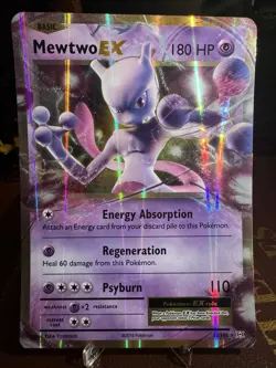 JUMBO Mewtwo EX Oversized Card 2016 Evolutions Promo 52/108 Pokemon NM/LP - Image 1