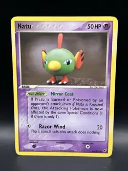 Natu 66/107 (Regular) - Pokemon EX Deoxys Card - MP - Image 1