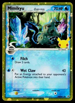 SWSH: Sword & Shield Promo Cards #SWSH136 Mimikyu (Delta Species) - Image 1