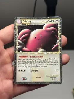 Blissey (Prime) 106/123 Heartgold & Soulsilver Holo Pokemon Card DMG - Image 1