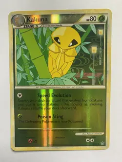 Kakuna 32/95 Reverse Holo HeartGold SoulSilver Unleashed Pokemon Card Mint - Image 1