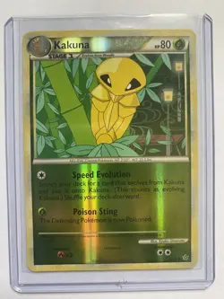 Kakuna 32/95 Reverse Holo HeartGold SoulSilver Unleashed Pokemon Card Mint - Image 3