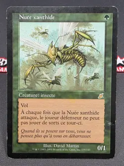 MTG FRENCH Xantid Swarm- DAMAGED -Scourge Magic the Gathering Card #135 - Image 1