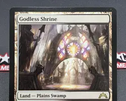 MTG Godless Shrine- DAMAGED -Gatecrash Magic the Gathering Card #242 - Image 3