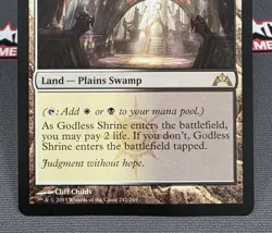 MTG Godless Shrine- DAMAGED -Gatecrash Magic the Gathering Card #242 - Image 4