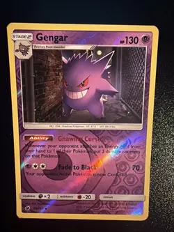 Pokemon TCG Gengar 38/111 Crimson Invasion Reverse Holo Rare Card M P - Image 1
