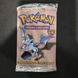 Pokemon Fossil Booster Pack Aerodactyl 11 Cards Wizards of the Coast Sealed - Image 1