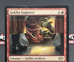 MTG Goblin Engineer- DAMAGED -Modern Horizons Magic the Gathering Card #128 - Image 3