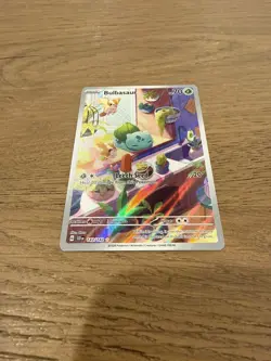 Pokemon TCG Stellar Crown Illustration Rare Holo Bulbasaur Card 143/142 SV07 - Image 2