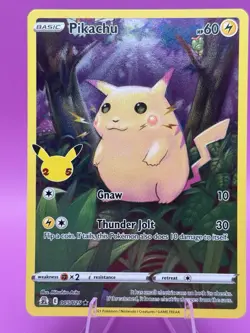 Pokemon Pikachu TCG Celebrations Card 005/025 25th Anniversary - Image 1