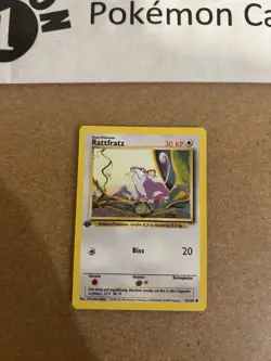 Rattata German 1st Edition Base Set Pokemon Card Vintage WOTC - Image 1