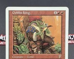 MTG Goblin King- DAMAGED -7th Edition Magic the Gathering Card #190 - Image 3