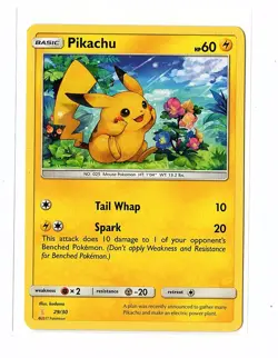 Pikachu 29/30 SM Trainer Kit: Lycanroc & Alolan Raichu (Non-Holo) Pokemon Card - Image 1