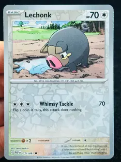 Lechonk 071/091 Reverse holo - LP - NM - Pokemon TCG Card - Image 1
