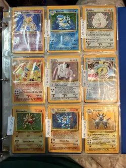 Base Set 102/102 Complete Master Set LP to mp Pokemon Cards Original ~ htf rare - Image 1