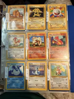 Base Set 102/102 Complete Master Set LP to mp Pokemon Cards Original ~ htf rare - Image 3